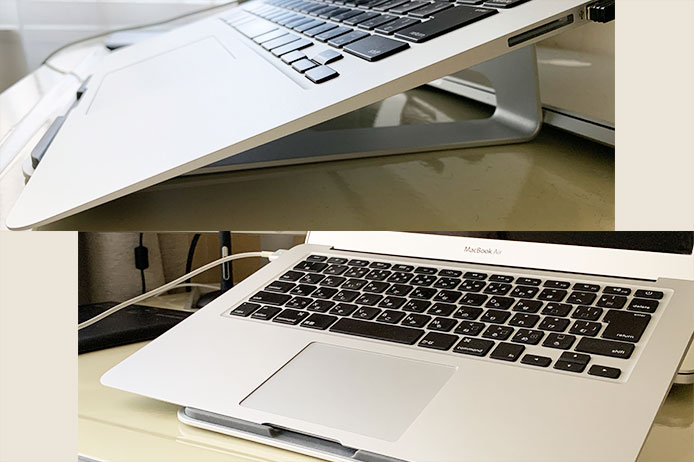 LOEのスタンドとMacBook Air